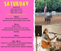 the flyer for saturday's rodeo